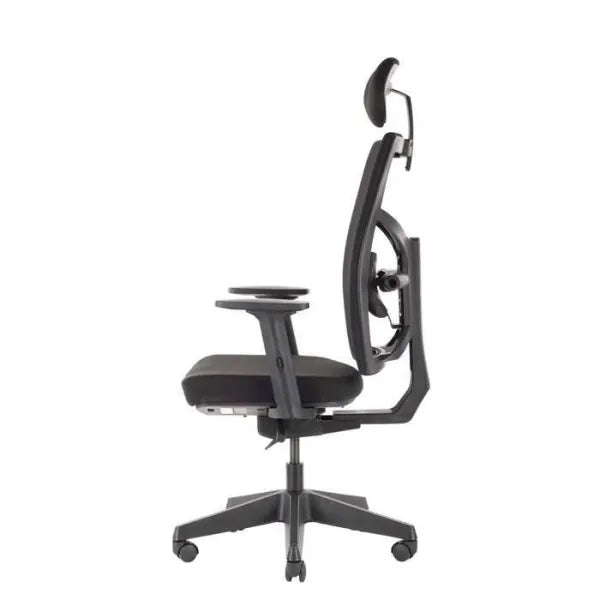 Office Chair Queen Ergo | size: Width: 70cm, Height: 127cm, Depth: 70cm | color: Black | image: 6 | variant: 2000003