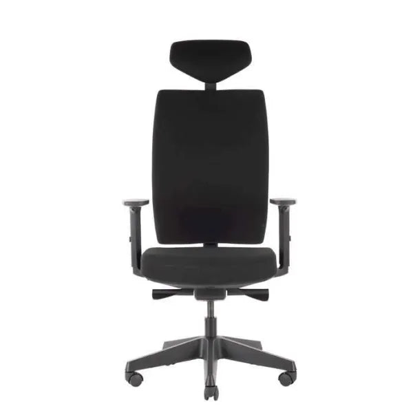Office Chair Queen Ergo | size: Width: 70cm, Height: 127cm, Depth: 70cm | color: Black | image: 4 | variant: 2000003