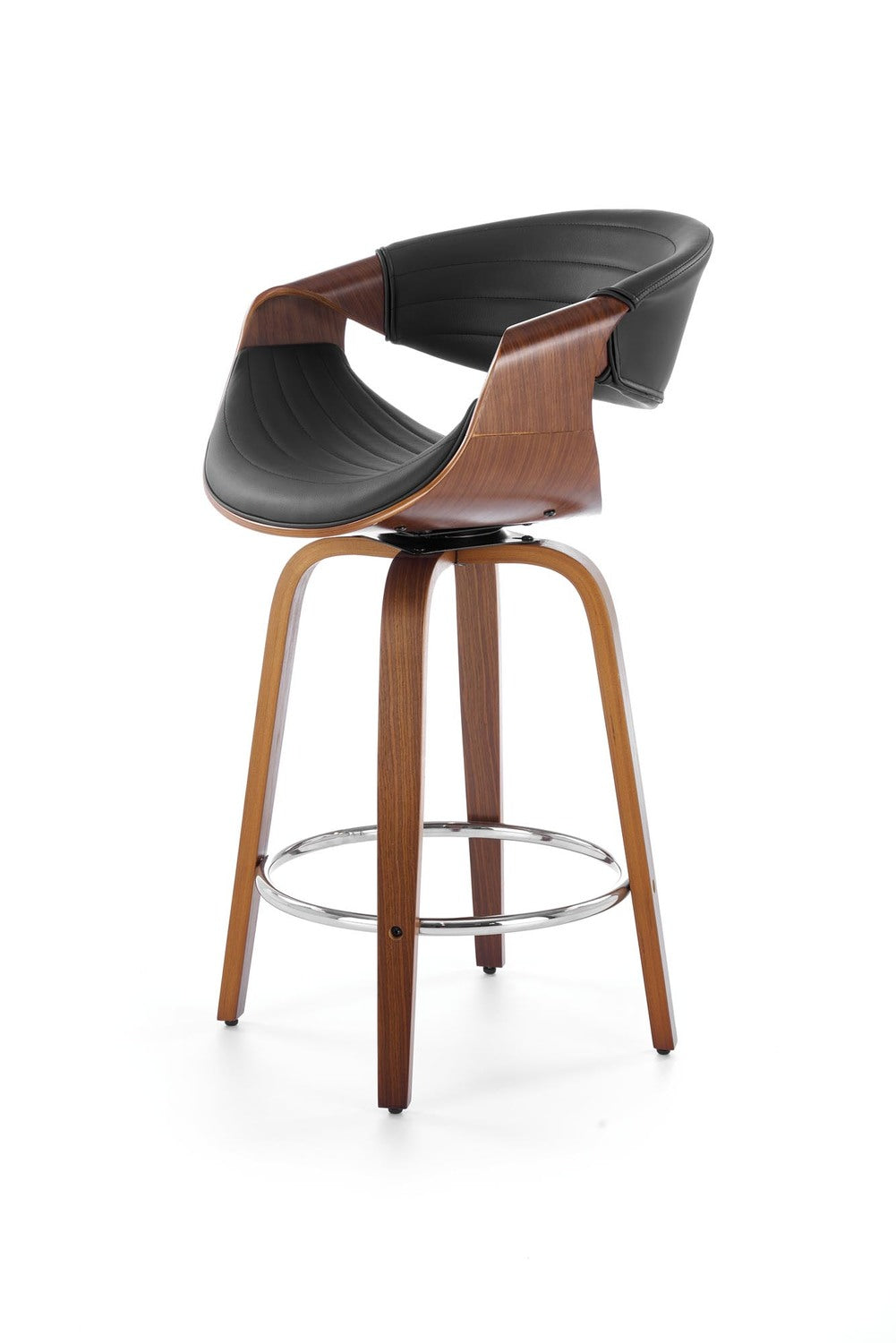Bar Stool Aquila | size: Width: 55cm, Height: 91cm, Depth: 51cm | color: Brown/Black | image: 2 | variant: 1003032