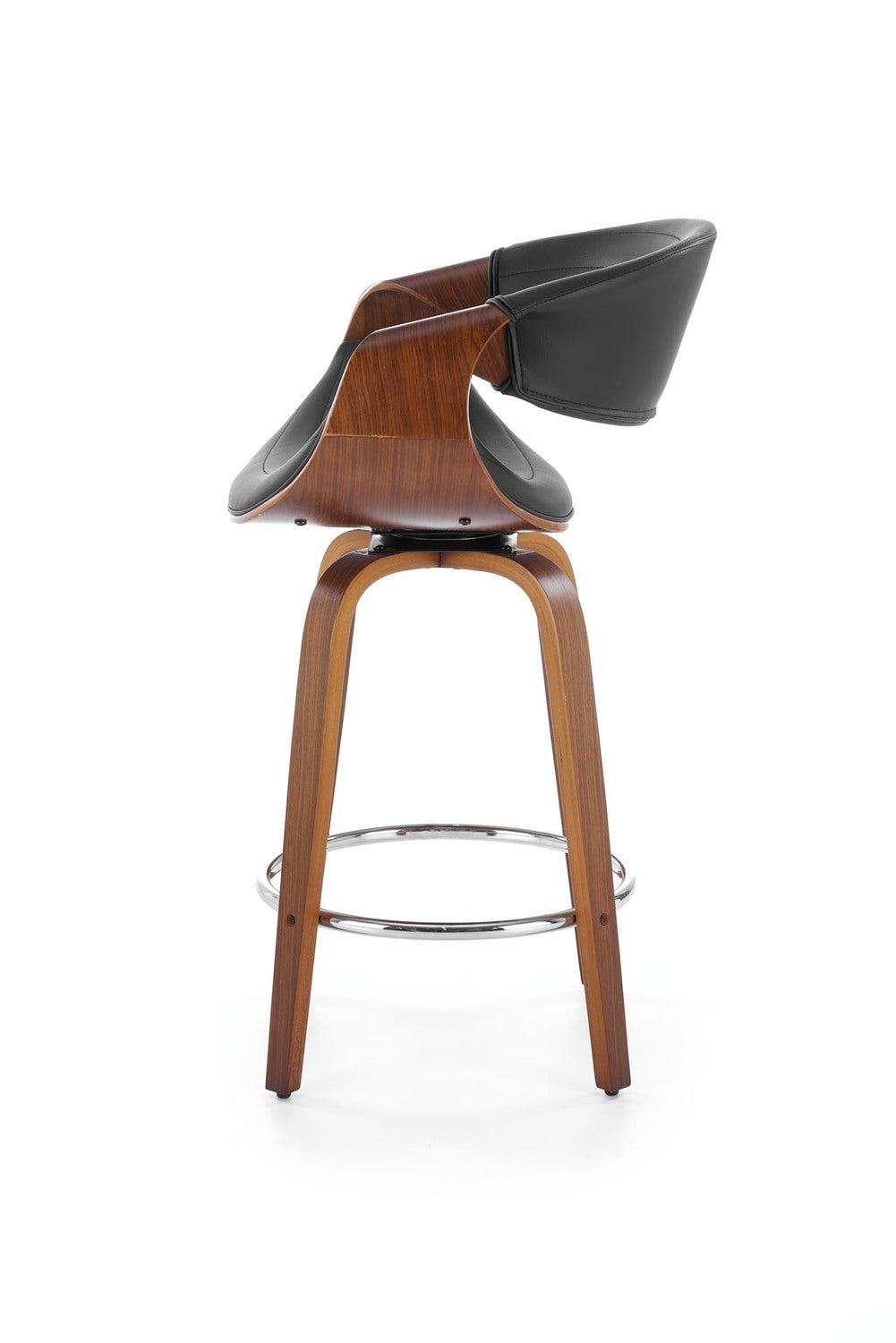 Bar Stool Aquila | size: Width: 55cm, Height: 91cm, Depth: 51cm | color: Brown/Black | image: 3 | variant: 1003032