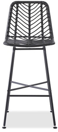 Bar Stool Avellino | size: Width: 47cm, Height: 113cm, Depth: 57cm | color: Black | image: 4 | variant: 1003065