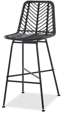 Bar Stool Avellino | size: Width: 47cm, Height: 113cm, Depth: 57cm | color: Black | image: 5 | variant: 1003065