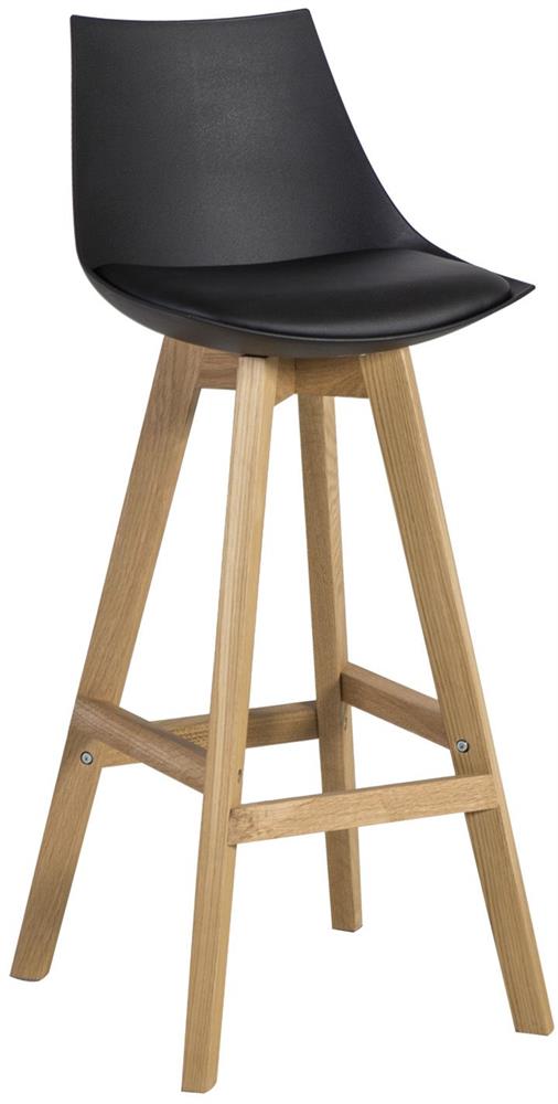 Bar Stool Blaenavon | size: Width: 41cm, Height: 99cm, Depth: 41.5cm | color: Black | image: 1 | variant: 1001353