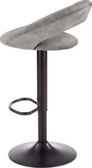 Bar Stool Cesena | size: Length: 52cm, Width: 53cm, Height: 100cm, Depth: 48cm | color: Gray | image: 2 | variant: 1002991