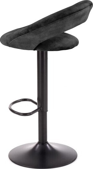 Bar Stool Cesena | size: Width: 53cm, Height: 100cm, Depth: 48cm | color: Black | image: 2 | variant: 1002992