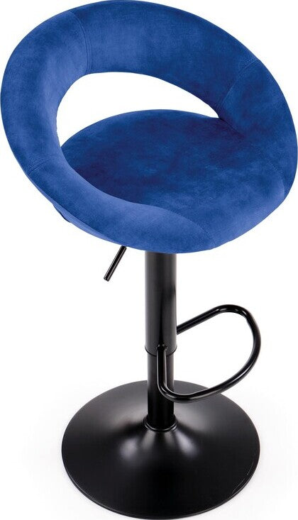 Bar Stool Cesena | size: Width: 53cm, Height: 100cm, Depth: 48cm | color: Blue | image: 4 | variant: 1002994