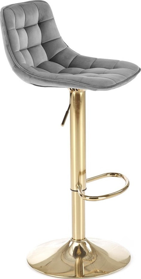 Bar Stool Chieti | size: Width: 43cm, Height: 106cm, Depth: 44cm | color: Gray | image: 1 | variant: 1003028