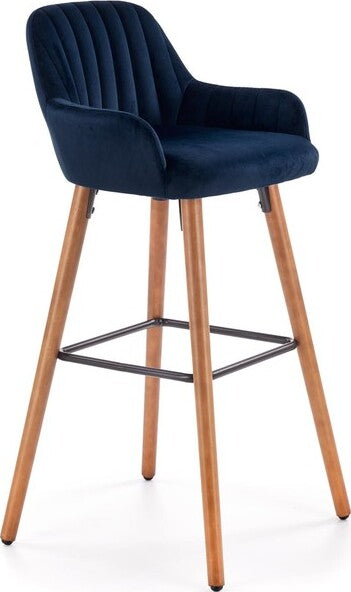 Bar Stool Cosenza | size: Length: 47cm, Width: 47cm, Height: 75-98cm, Depth: 49cm | color: Blue | image: 1 | variant: 1003047
