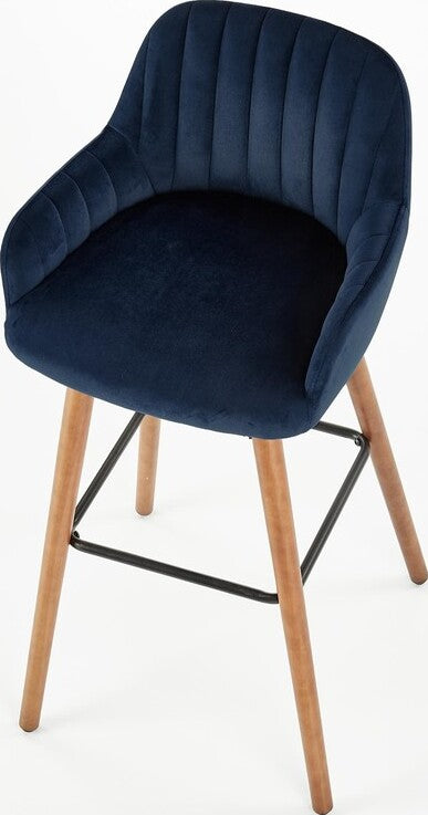 Bar Stool Cosenza | size: Length: 47cm, Width: 47cm, Height: 75-98cm, Depth: 49cm | color: Blue | image: 6 | variant: 1003047