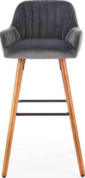 Bar Stool Cosenza | size: Length: 47cm, Width: 47cm, Height: 75-98cm, Depth: 49cm | color: Gray | image: 4 | variant: 1003046