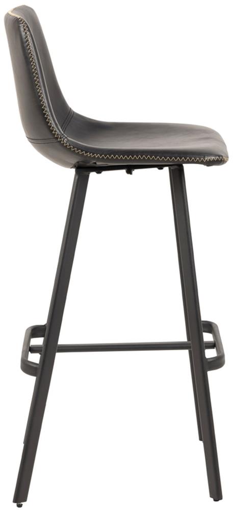 Bar Stool Cwmbran | size: Width: 46.5cm, Height: 103cm, Depth: 50cm | color: Black | image: 2 | variant: 1001343