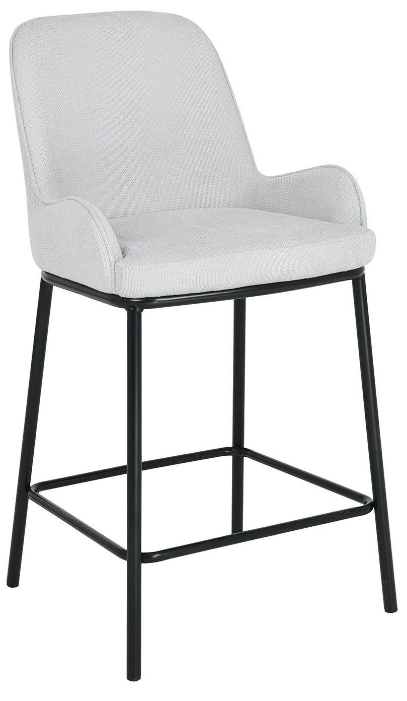 Bar Stool Darcy | size: Width: 56cm, Height: 98.5cm, Depth: 51cm | color: Gray | image: 0 | variant: 1017856