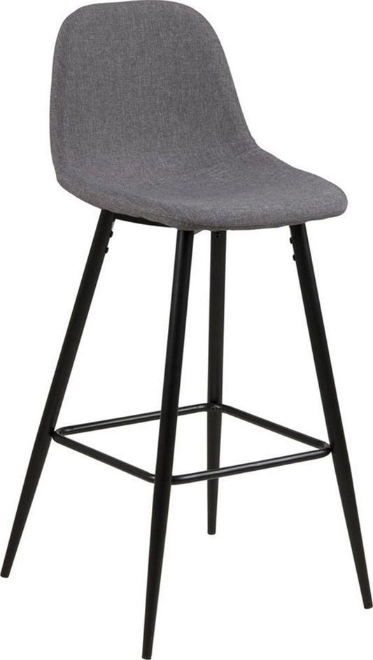 Bar Stool East Ferndale | size: Width: 43.5cm, Height: 91cm, Depth: 48.5cm | color: Gray | image: 1 | variant: 1005746