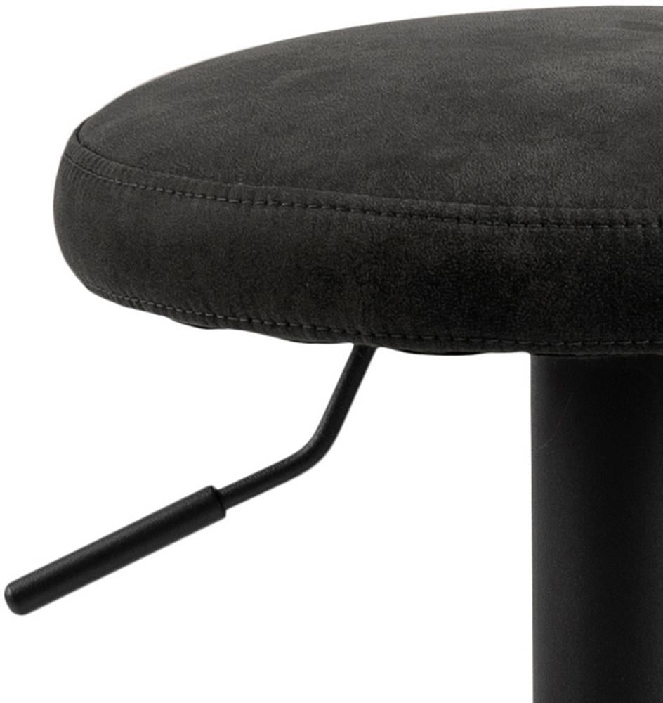 Bar Stool East Lugano | size: Width: 40cm, Height: 82cm, Depth: 40cm | color: Black | image: 2 | variant: 1005969