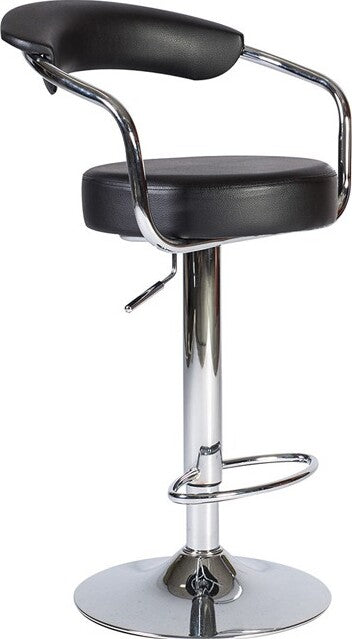 Bar Stool East Norton | size: Length: 47cm, Width: 62cm, Height: 90-108cm, Depth: 62cm | color: Black | image: 1 | variant: 1005134