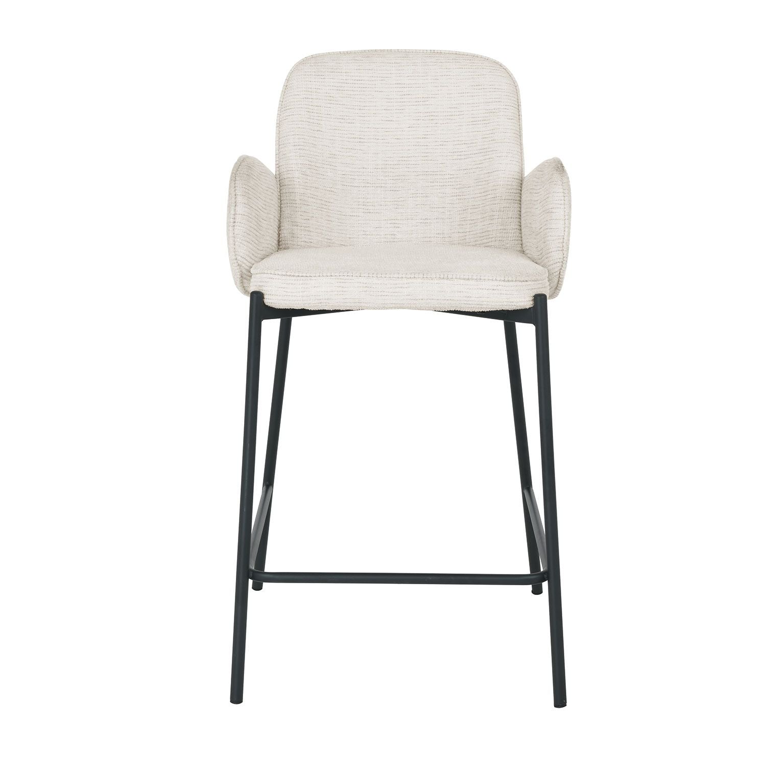 Bar Stool East Ravenna | size: Width: 50cm, Height: 95cm, Depth: 52cm | color: Beige | image: 1 | variant: 1006480
