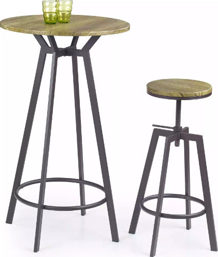 Bar Stool East Thornbury | size: Length: 30cm, Width: 30cm, Height: 63-80cm, Depth: 30cm | color: Brown | image: 2 | variant: 1007048