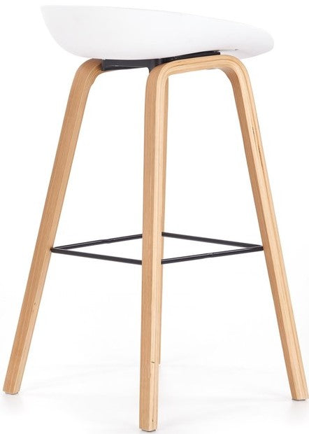Bar Stool East Whitehaven | size: Length: 42cm, Width: 43cm, Height: 76-81cm, Depth: 42cm | color: White | image: 10 | variant: 1007052