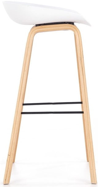 Bar Stool East Whitehaven | size: Length: 42cm, Width: 43cm, Height: 76-81cm, Depth: 42cm | color: White | image: 11 | variant: 1007052