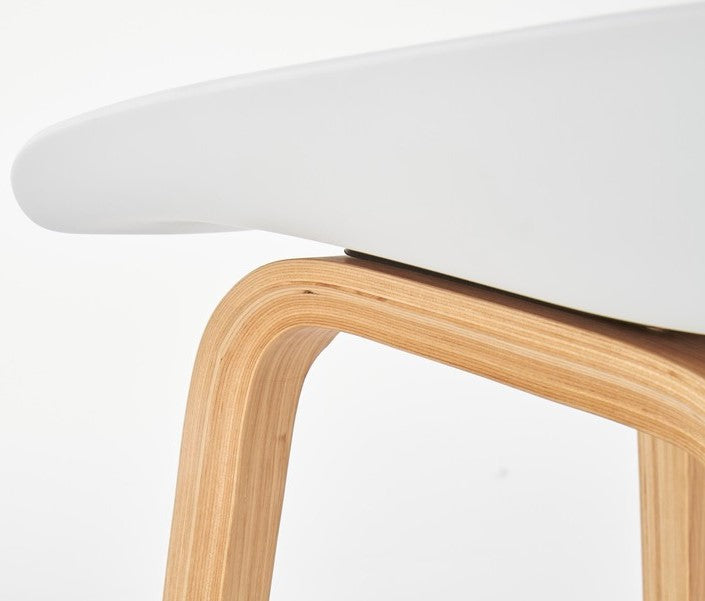 Bar Stool East Whitehaven | size: Length: 42cm, Width: 43cm, Height: 76-81cm, Depth: 42cm | color: White | image: 13 | variant: 1007052