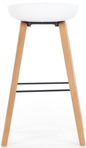 Bar Stool East Whitehaven | size: Length: 42cm, Width: 43cm, Height: 76-81cm, Depth: 42cm | color: White | image: 9 | variant: 1007052