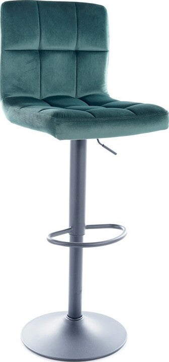 Bar Stool Enfield | size: Length: 42cm, Width: 42cm, Height: 117cm, Depth: 39cm | color: Green | image: 1 | variant: 1004226