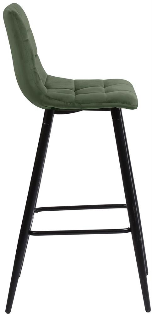 Bar Stool Epsom | size: Width: 43cm, Height: 104cm, Depth: 50.5cm | color: Green | image: 2 | variant: 1001326