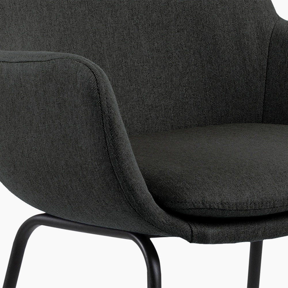 Bar Stool Jarrow | size: Width: 53cm, Height: 100cm, Depth: 52cm | color: Gray | image: 6 | variant: 1005740