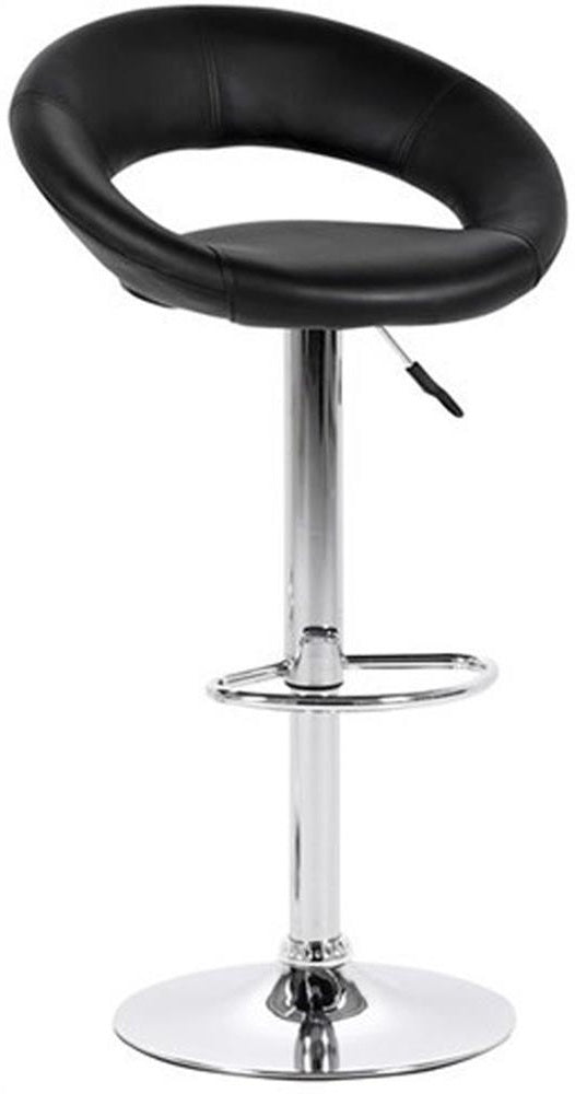 Bar Stool Pontypool | size: Width: 56cm, Height: 100cm, Depth: 50cm | color: Black | image: 0 | variant: 1001346