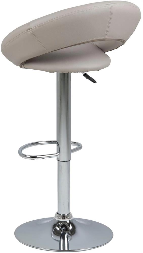 Bar Stool Pontypool | size: Width: 56cm, Height: 100cm, Depth: 50cm | color: Gray | image: 2 | variant: 1001347