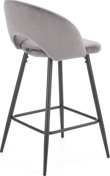 Bar Stool Reggio Calabria | size: Length: 48cm, Width: 48cm, Height: 98cm, Depth: 49cm | color: Gray | image: 10 | variant: 1003061