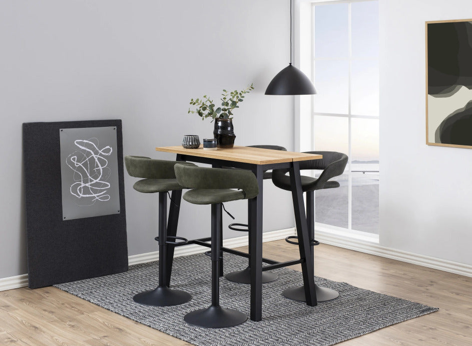 Bar Stool Tenby | size: Width: 54.5cm, Height: 104cm, Depth: 48.5cm | color: Green | image: 4 | variant: 1001331