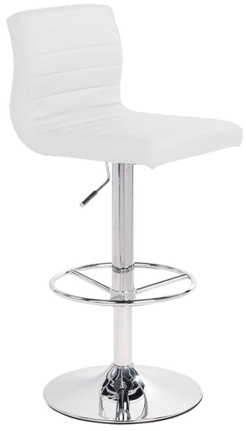 Bar Stool Tunbridge | size: Length: 46cm, Width: 46cm, Height: 88-109cm, Depth: 42cm | color: White | image: 1 | variant: 1001310