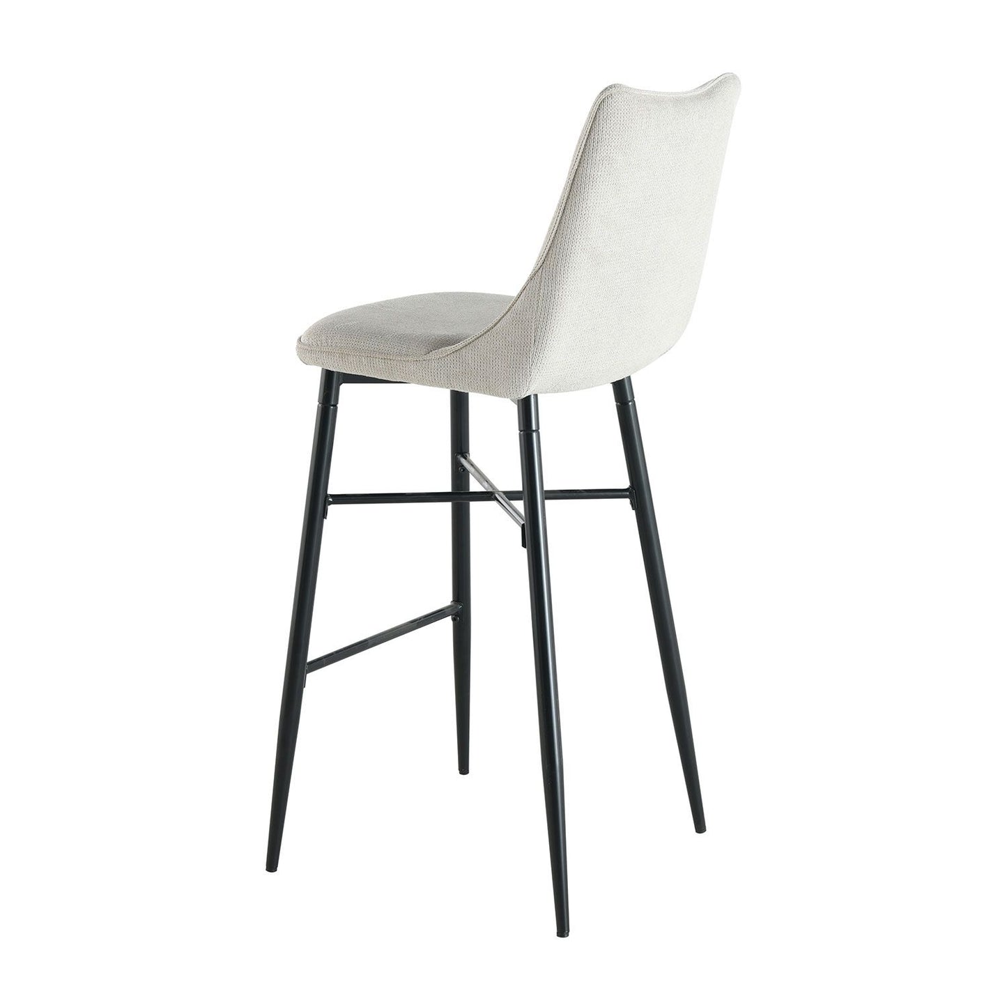 Bar Stool Usk | size: Width: 51cm, Height: 97cm, Depth: 42cm | color: Beige | image: 3 | variant: 1001339