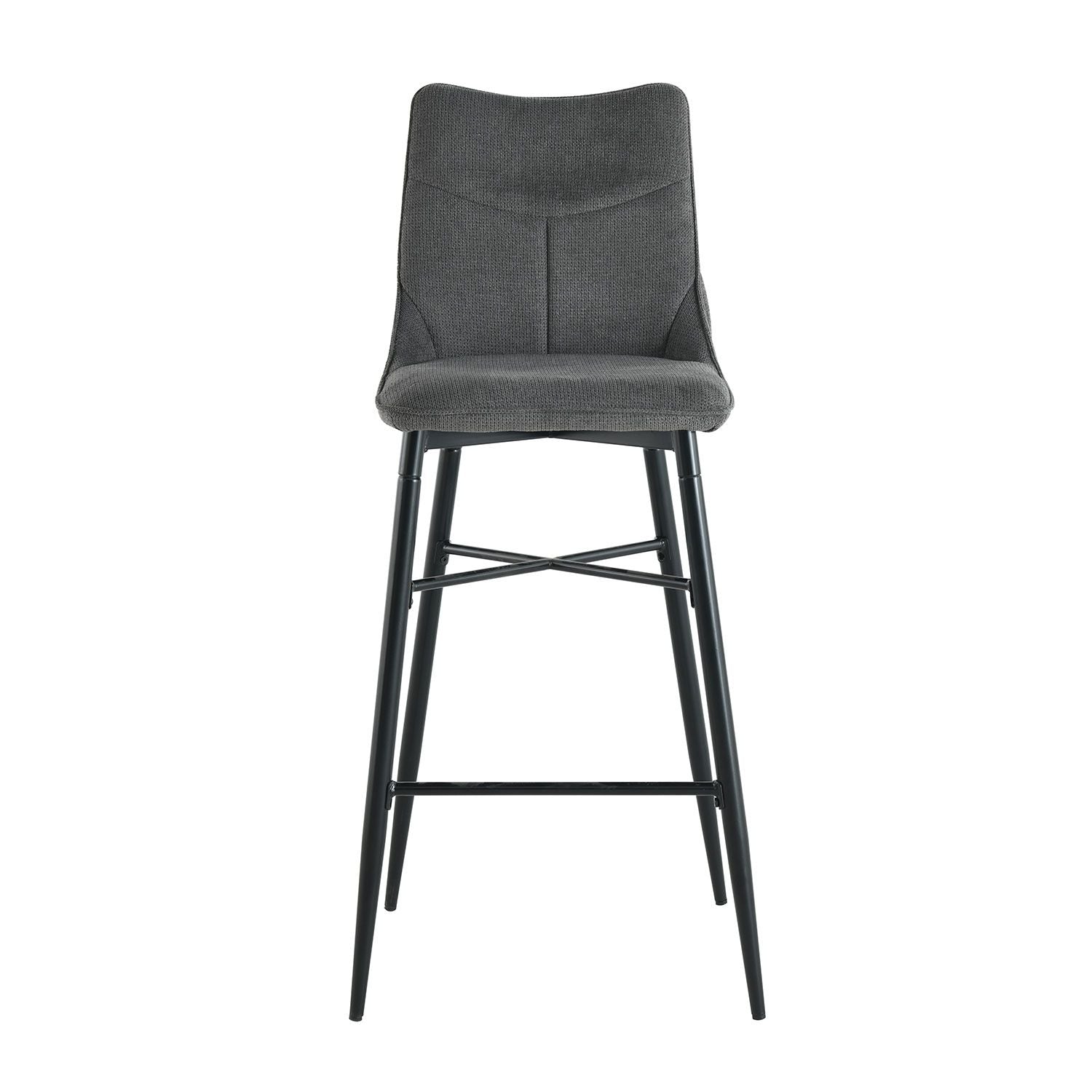 Bar Stool Usk | size: Width: 51cm, Height: 97cm, Depth: 42cm | color: Gray | image: 1 | variant: 1001340