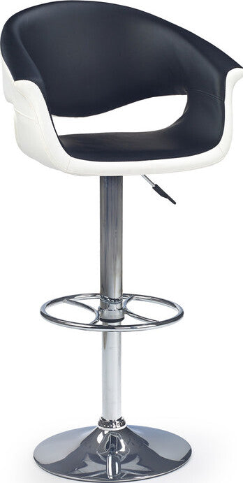 Bar Stool West Cambridge | size: Length: 46cm, Width: 50cm, Height: 93-115cm, Depth: 46cm | color: Black | image: 1 | variant: 1007057