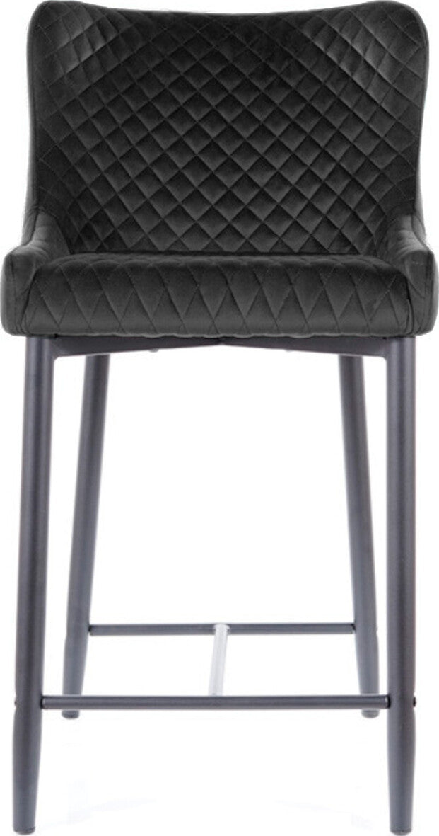 Bar Stool West Olbia | size: Length: 46cm, Width: 45cm, Height: 88cm, Depth: 41cm | color: Black | image: 4 | variant: 1007824