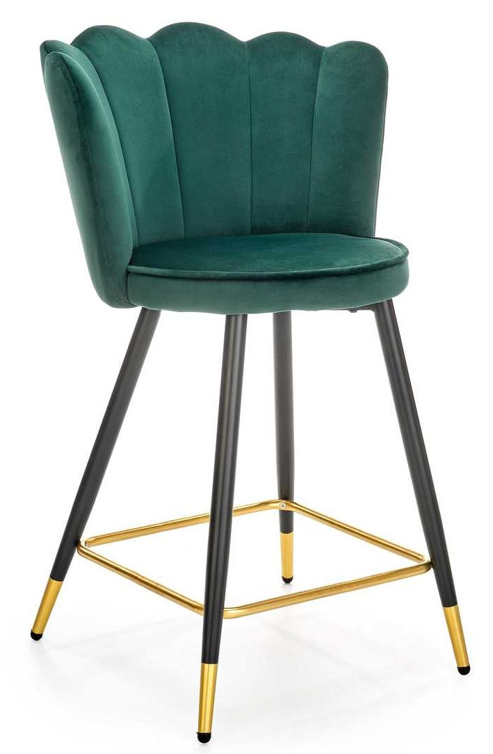 Bar Stool West Panevezys | size: Width: 58cm, Height: 96cm, Depth: 58cm | color: Green | image: 0 | variant: 1007576