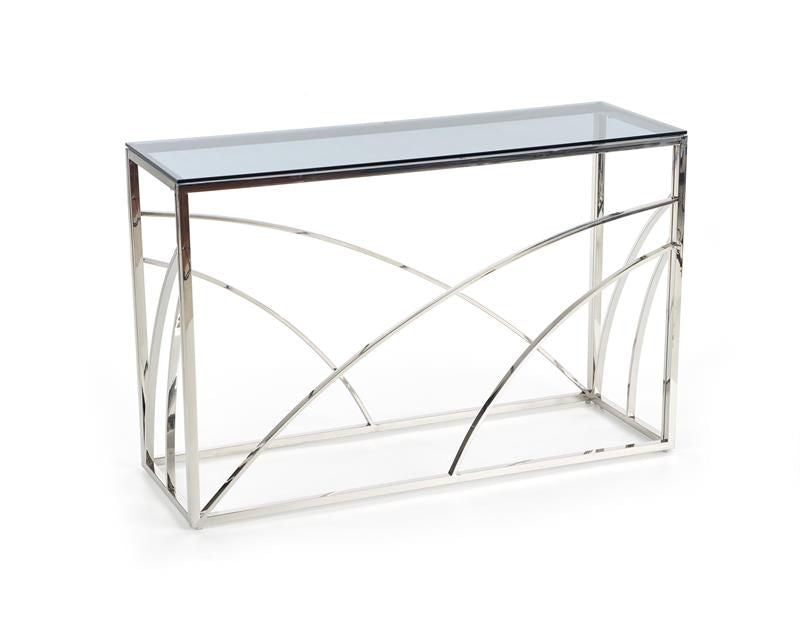 Bar Table East Zanzibar | size: Length: 40cm, Width: 120cm, Height: 78cm | color: Transparent/Grey | image: 1 | variant: 1006891