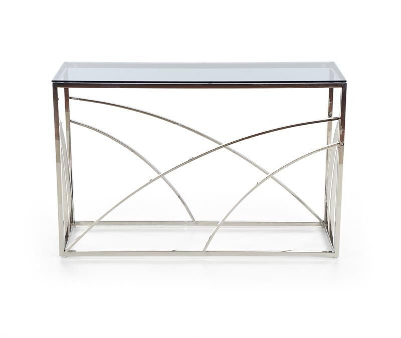 Bar Table East Zanzibar | size: Length: 40cm, Width: 120cm, Height: 78cm | color: Transparent/Grey | image: 2 | variant: 1006891