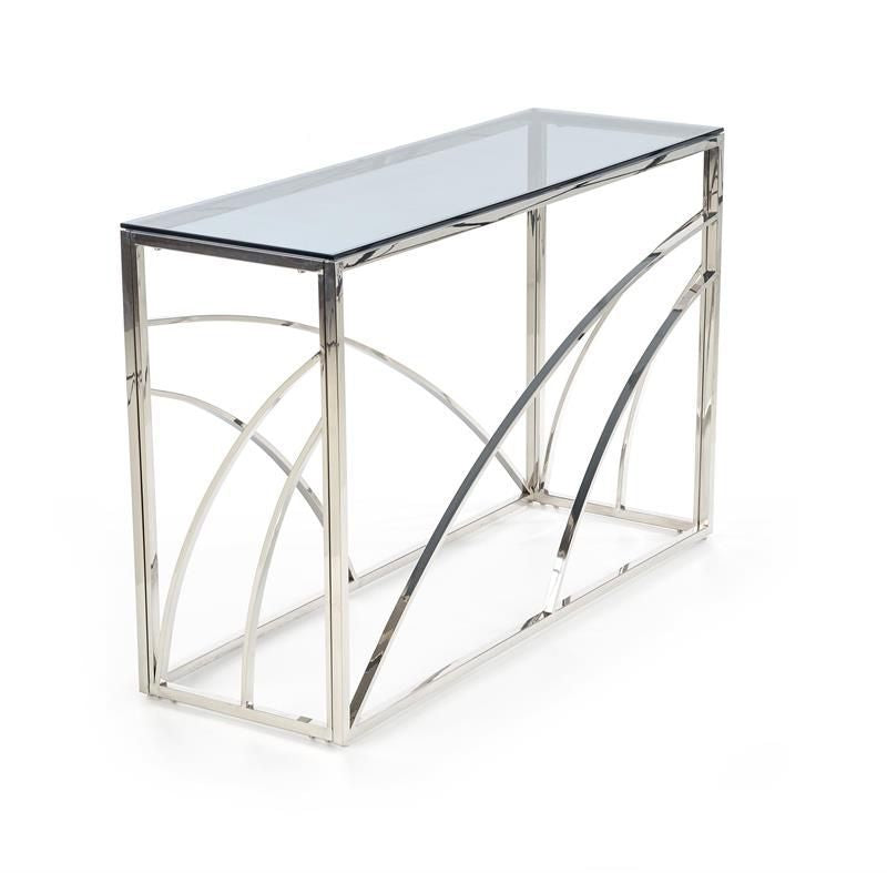 Bar Table East Zanzibar | size: Length: 40cm, Width: 120cm, Height: 78cm | color: Transparent/Grey | image: 3 | variant: 1006891
