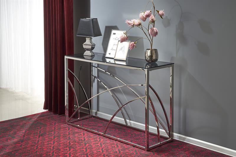 Bar Table East Zanzibar | size: Length: 40cm, Width: 120cm, Height: 78cm | color: Transparent/Grey | image: 5 | variant: 1006891