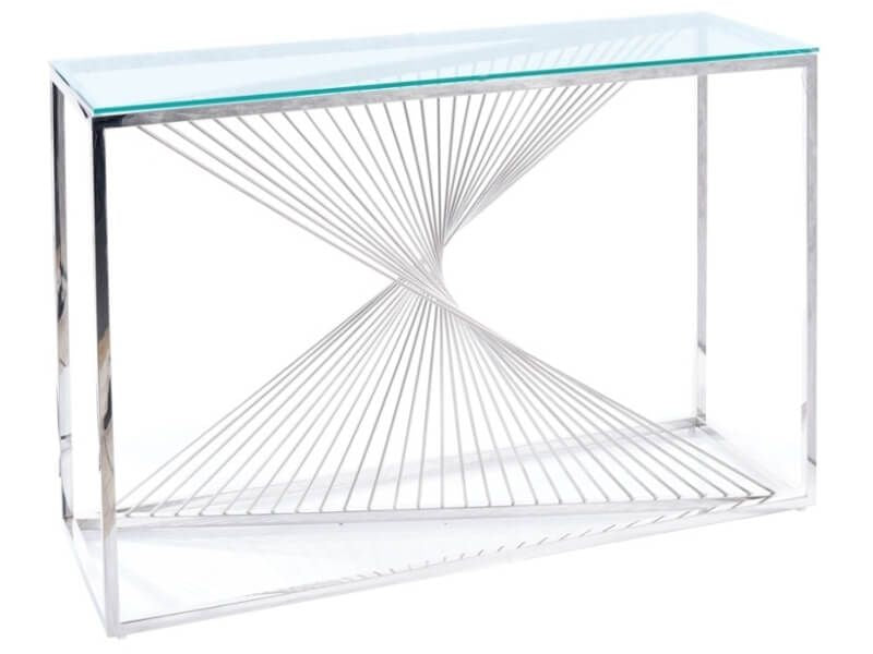 Bar Table West Athens | size: Length: 40cm, Width: 120cm, Height: 78cm | color: Transparent/Grey | image: 0 | variant: 1007920