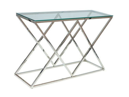 Bar Table West Larnaca | size: Length: 40cm, Width: 80cm, Height: 78cm | color: Transparent/Grey | image: 0 | variant: 1007696
