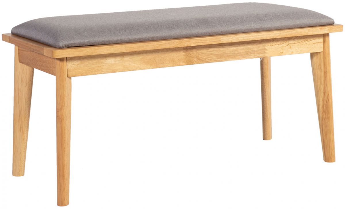 Bedroom Bench East Baldock | size: Length: 40cm, Width: 92cm, Height: 45cm | color: Gray | image: 0 | variant: 1005696