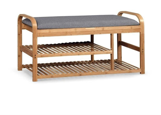 Bedroom Bench East Cesena | size: Width: 100cm, Height: 50cm, Depth: 33cm | color: Gray | image: 0 | variant: 1006629