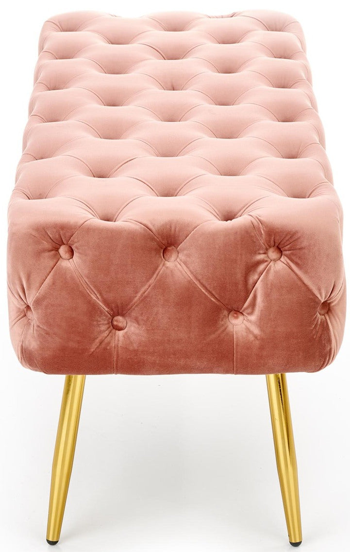 Bedroom Bench Jyvaskyla | size: Length: 45cm, Width: 100cm, Height: 40cm | color: Pink | image: 2 | variant: 1002063