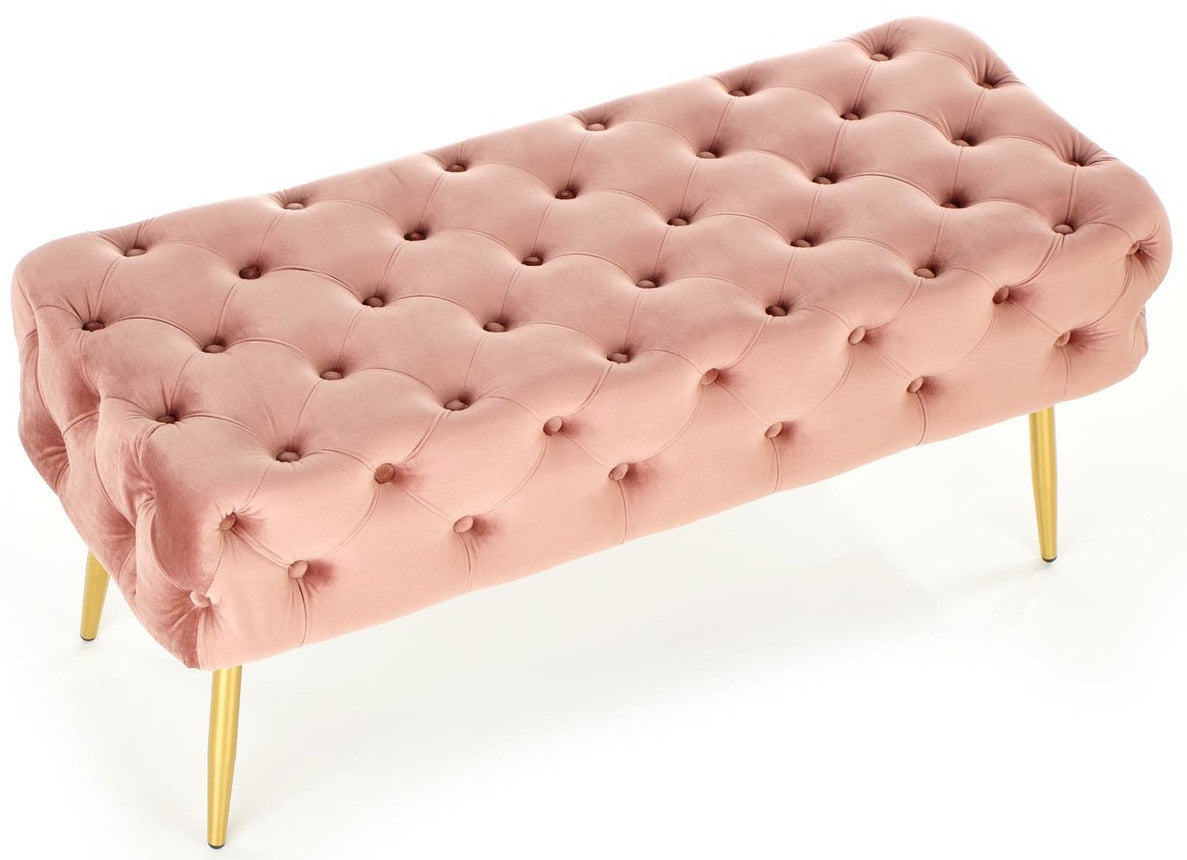 Bedroom Bench Jyvaskyla | size: Length: 45cm, Width: 100cm, Height: 40cm | color: Pink | image: 4 | variant: 1002063