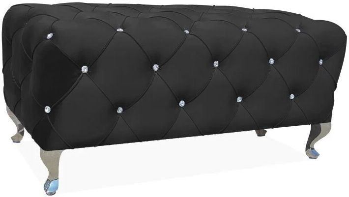 Bedroom Bench Sydney | size: Length: 50cm, Width: 100cm, Height: 46cm | color: Black | image: 0 | variant: 1003528
