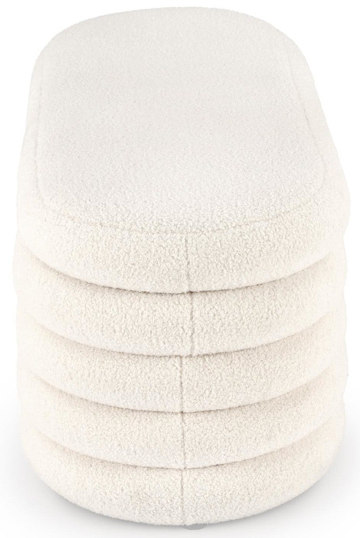 Bedroom Bench West Linkoping | size: Length: 42cm, Width: 105cm, Height: 42cm | color: Beige | image: 2 | variant: 1007485